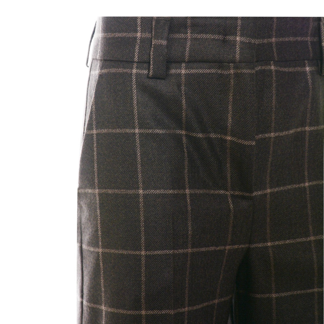 Incotex Brown Wool Pants