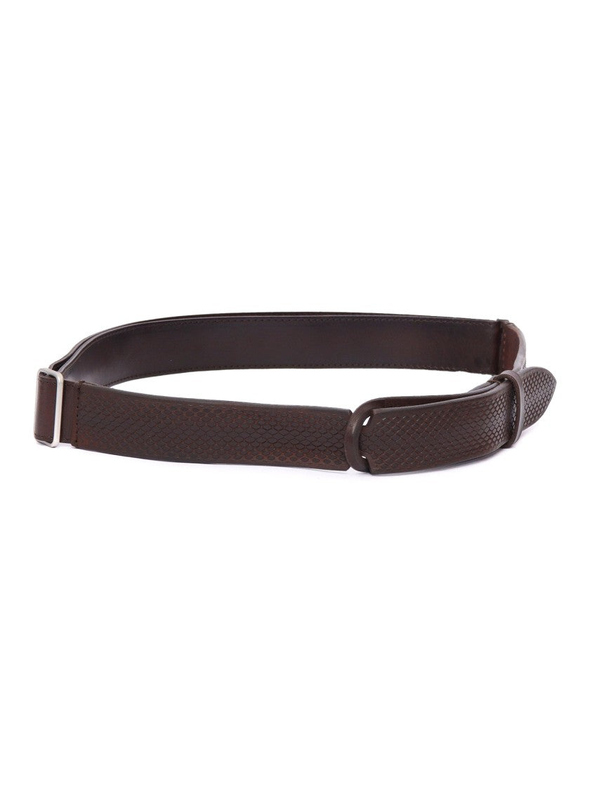 Claudio Orciani Refined Calf Leather Belt With Polished Buckle