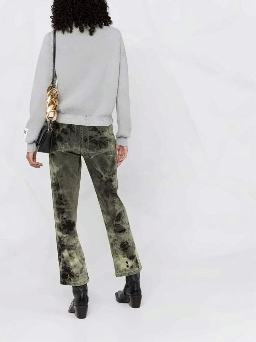 Golden Goose Ribbed Knit Sweater With Distressed Details