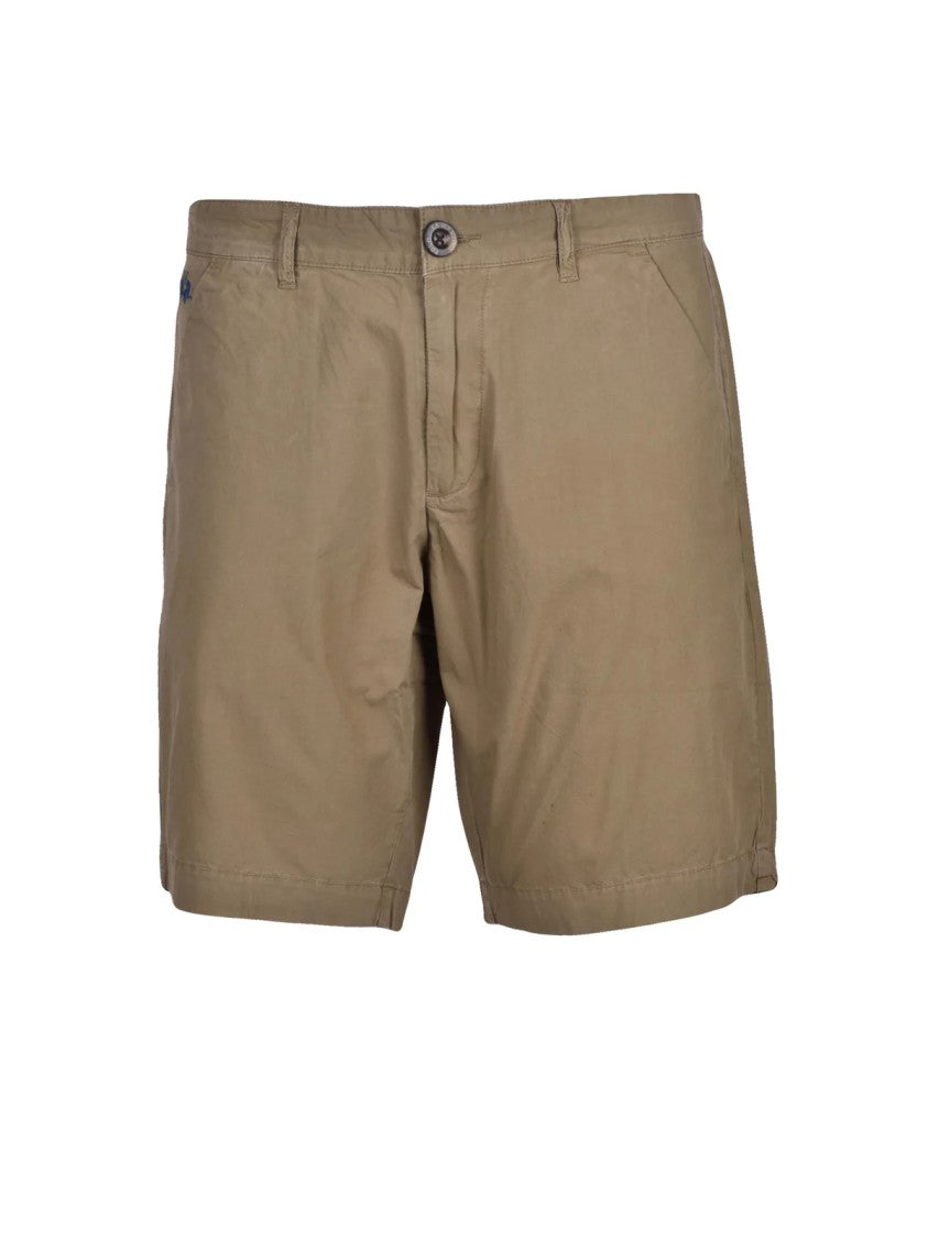 La Martina Green Cotton Casual Shorts
