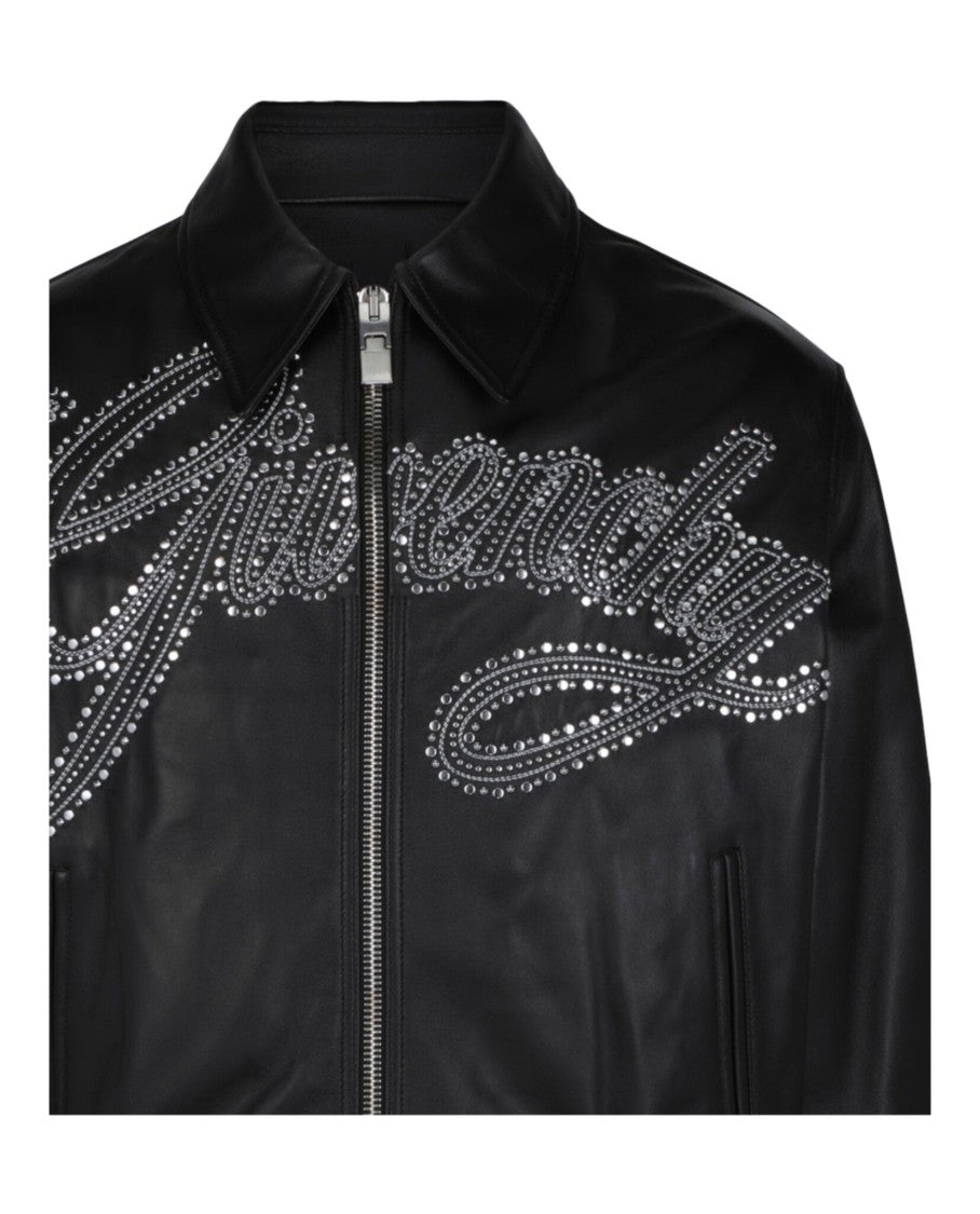 Givenchy Studded Logo Leather Jacket