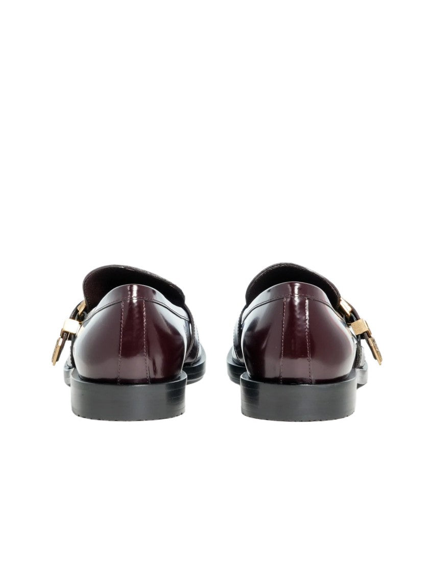 Roberto Festa Burgundy Leather Lira Loafer With Pony Hair Detail