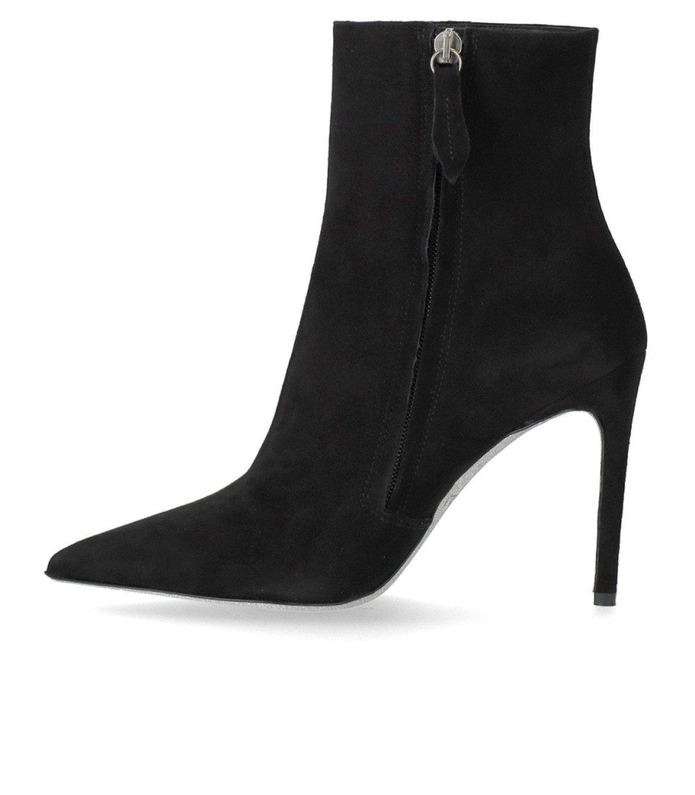 Ncub Mil Black Heeled Ankle Boot