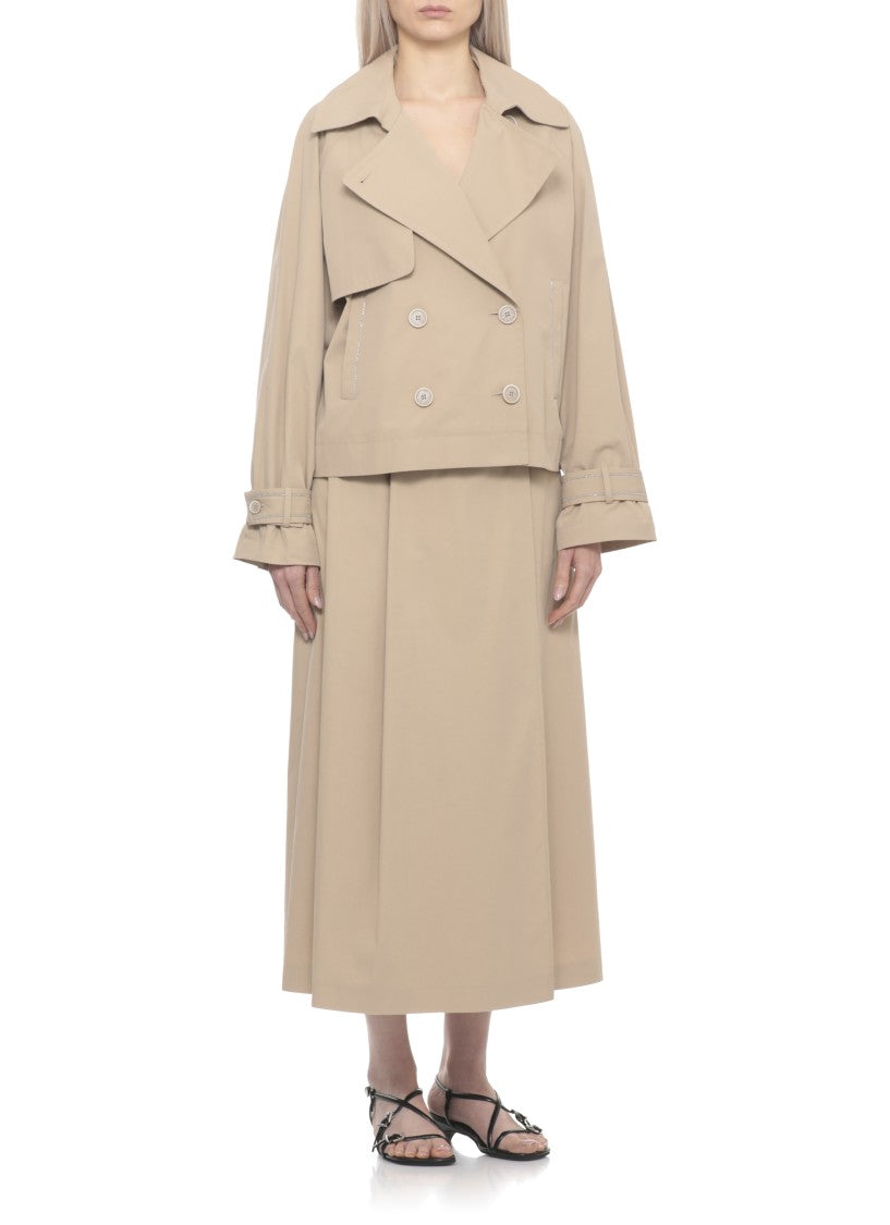 Peserico Double Breasted Trench Coat