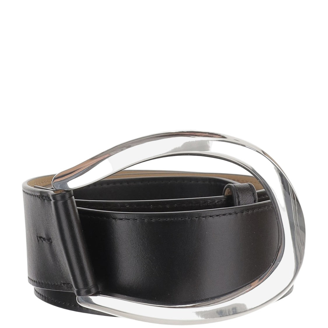 Polo Ralph Lauren Wide Strap Black Leather Belt
