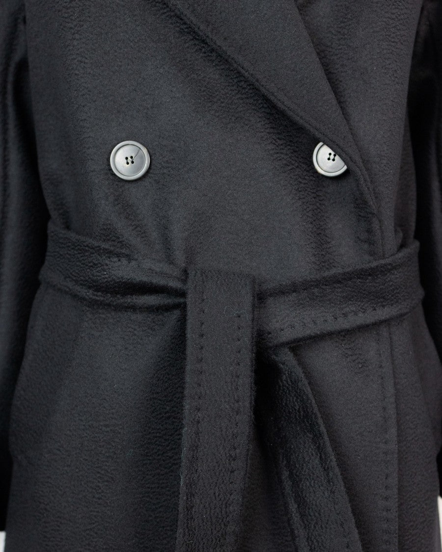 Max Mara Black Resin Coat