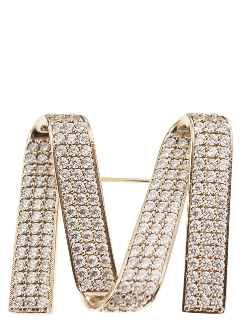 Max Mara Mgrosgrainpind - M Pin With Rhinestones