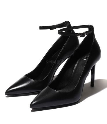 Ami Pointed-Toe Leather Pumps With 9Cm Stiletto Heel