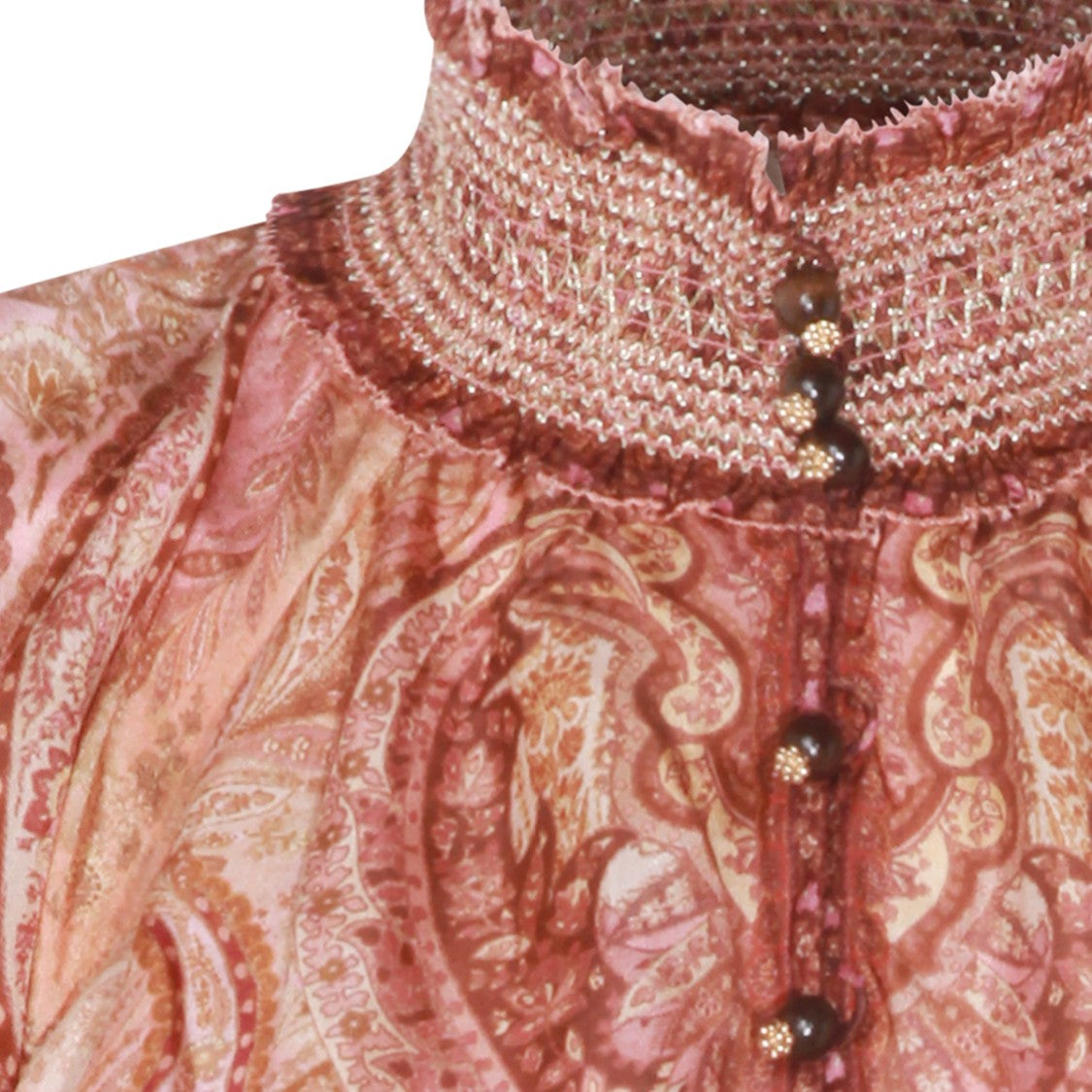 Zimmermann Burgundy Silk Top