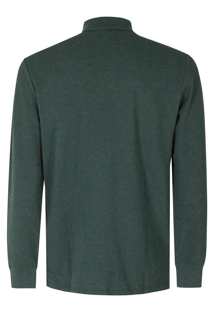 Polo Ralph Lauren Scotch Pine Mesh Cotton Long-Sleeve Polo Shirt