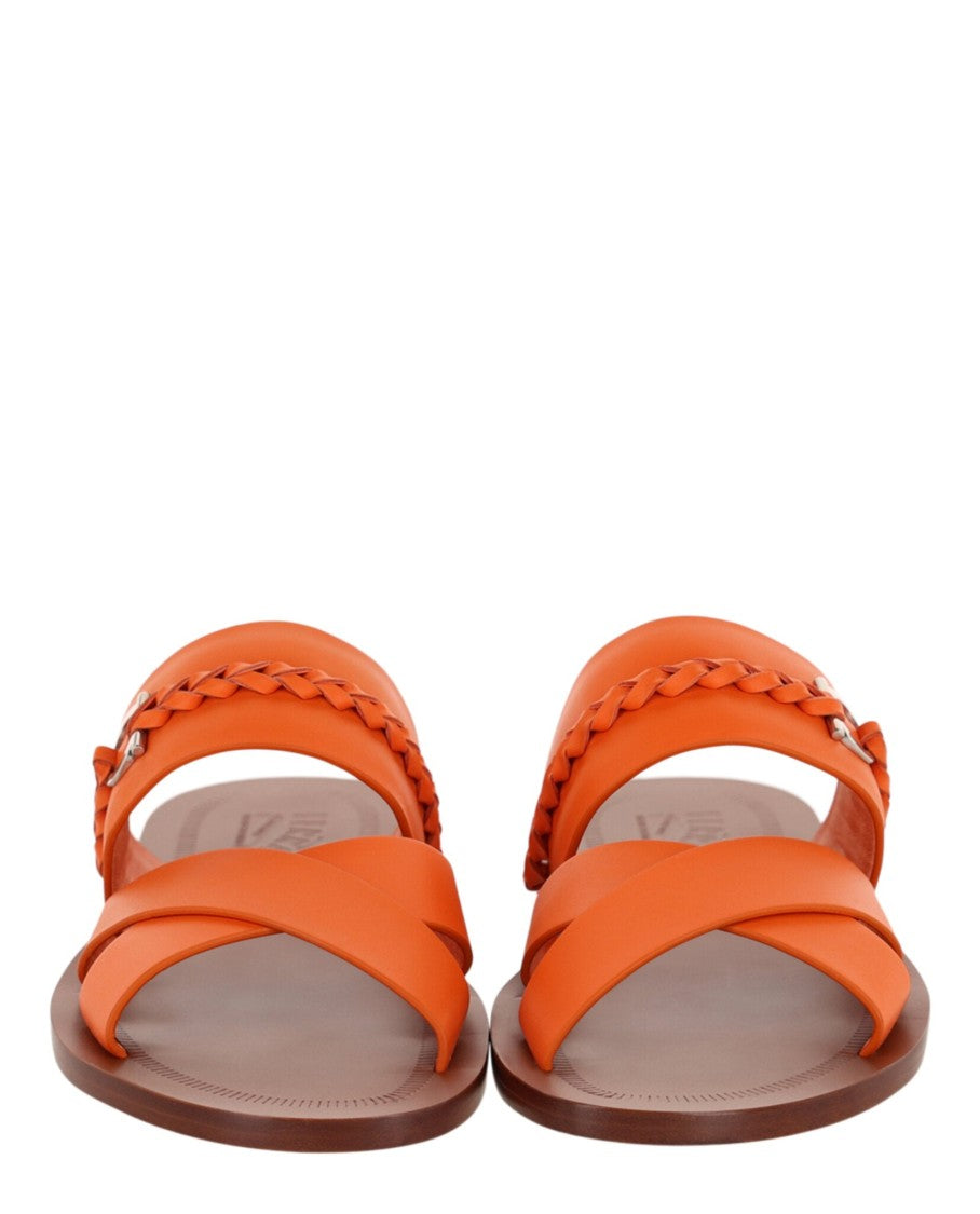 Ferragamo Giotto Leather Slides