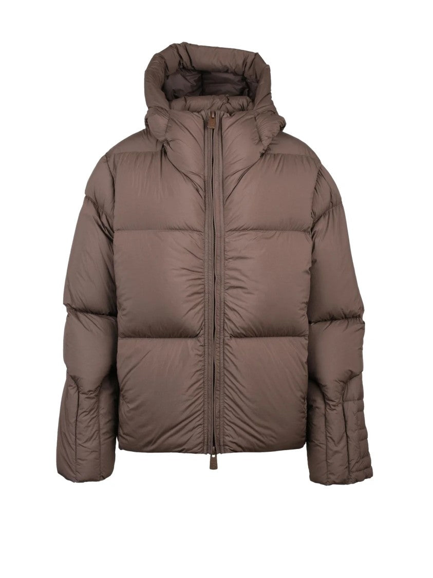 Bacon Brown Polyamide Storm Down Jacket