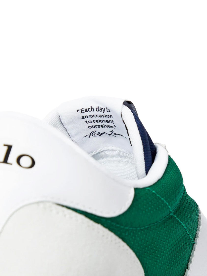 Polo Ralph Lauren Pp Logo Low-Top Sneakers With Color-Blocked Design