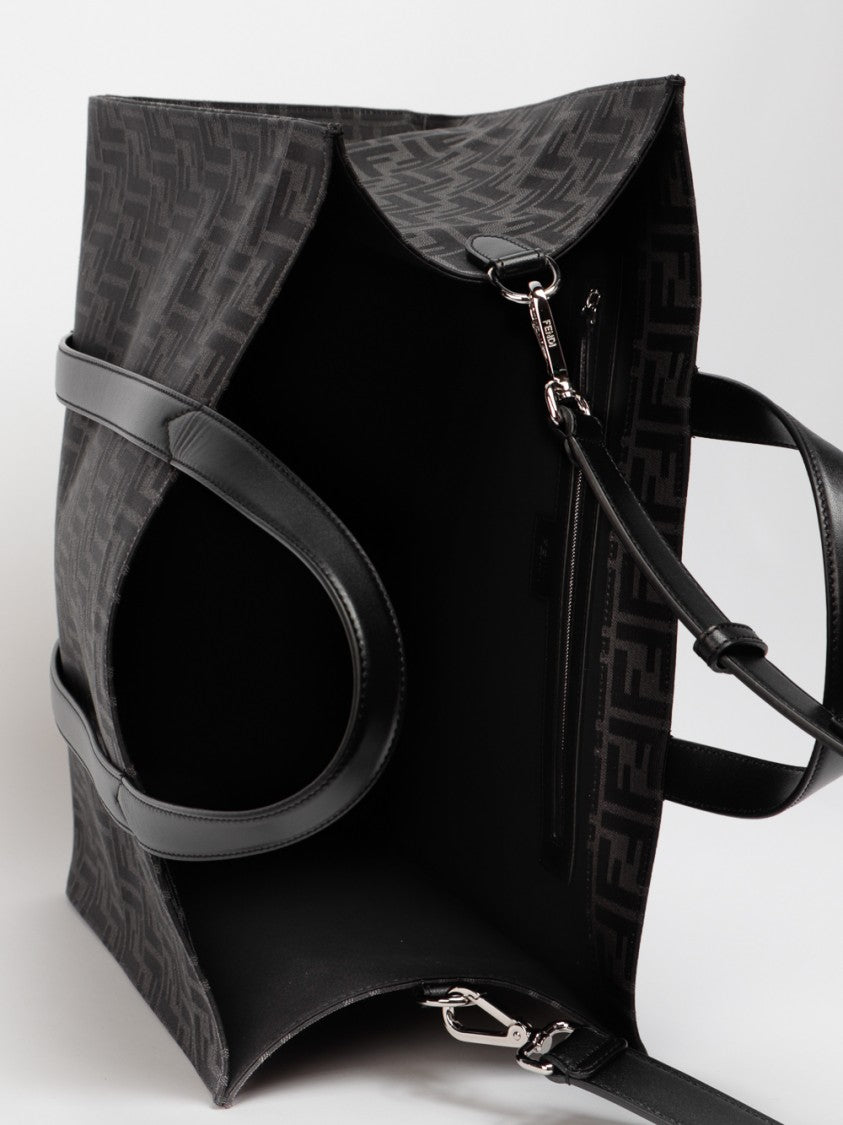 Fendi `Ff` Jacquard Shopper