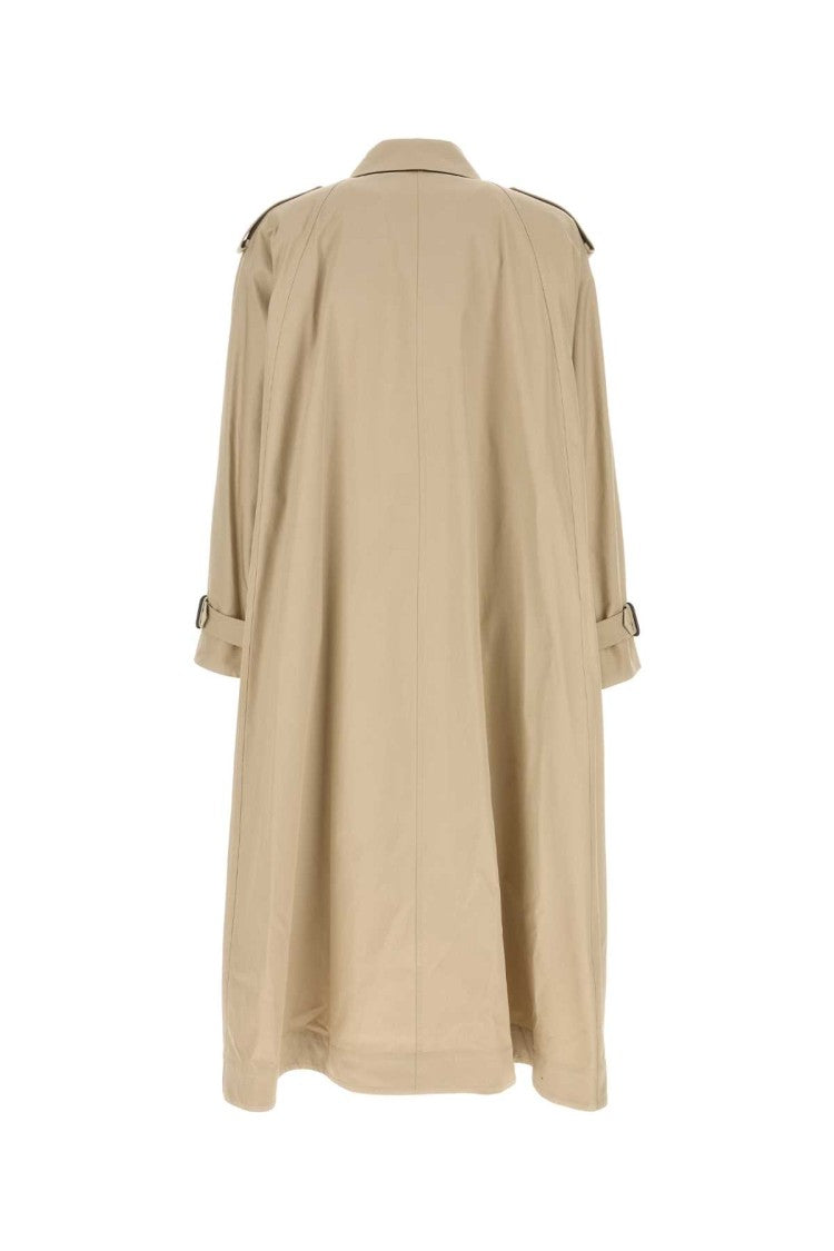 Saint Laurent Beige Gabardine Trench Coat