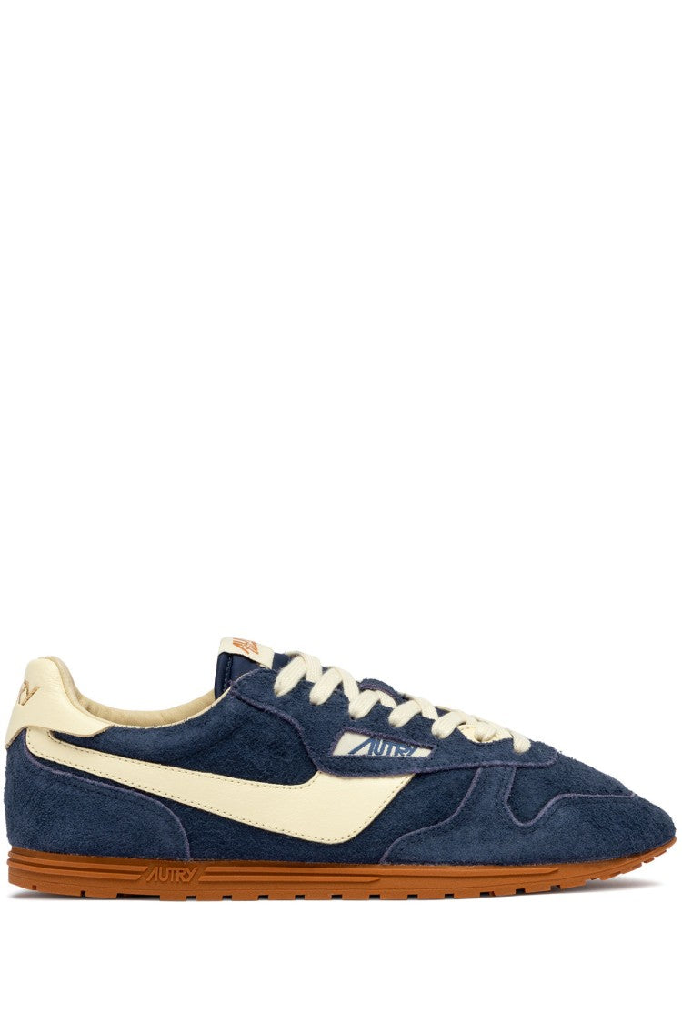 Autry Denim Windspin Suede Sneakers
