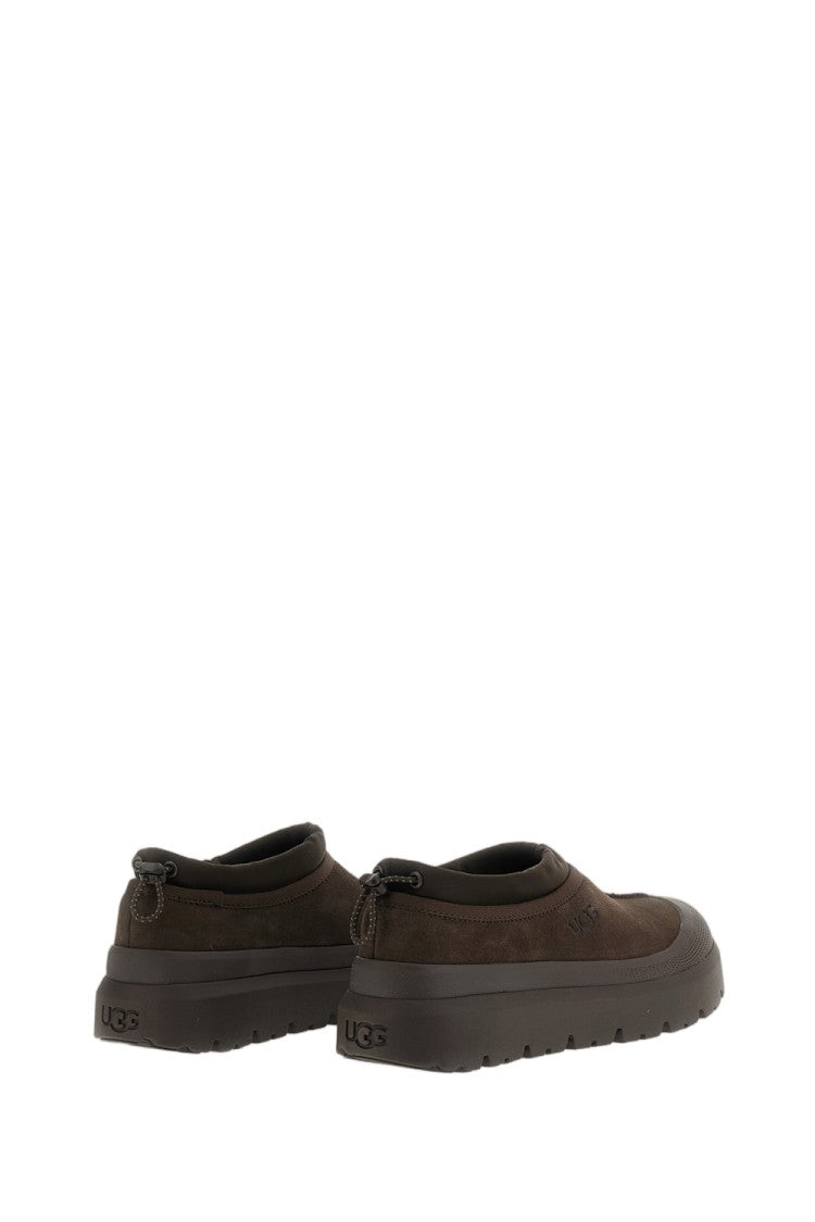 Ugg Brown Tasman Weather Hybrid Waterproof Suede Clogs