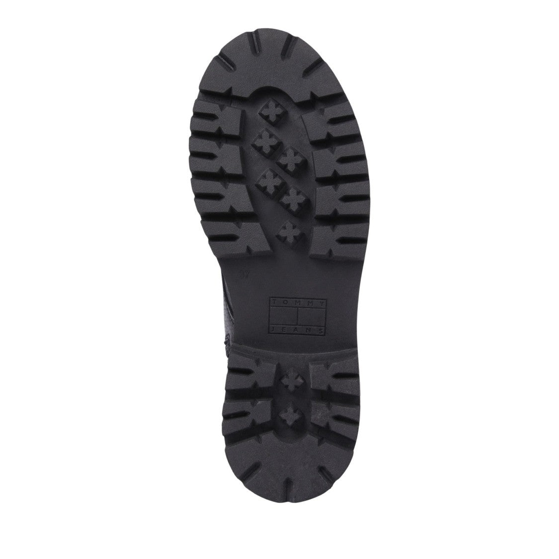Tommy Jeans Urban Black Rugged Fleece-Lined Leather Boots