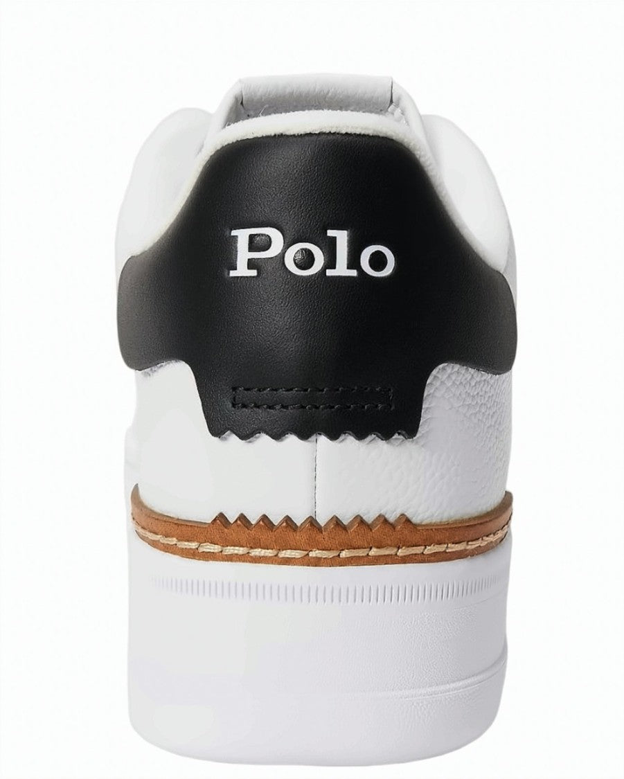 Polo Ralph Lauren White Navy Masters Low Top Sneakers