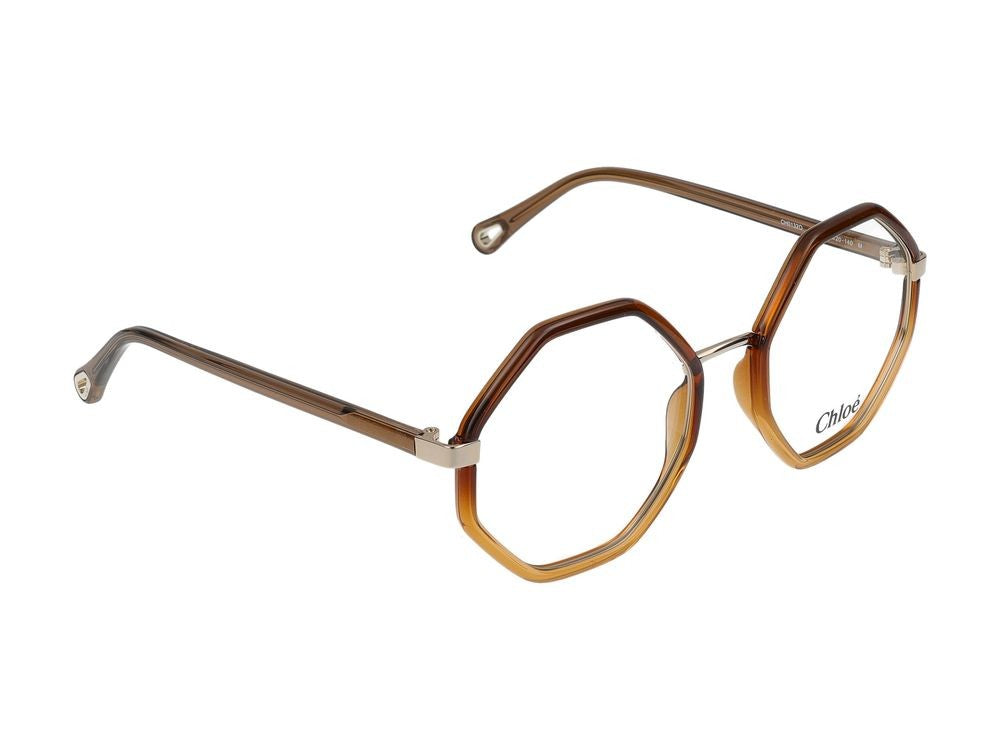 Chloé Eyeglasses Chloé Ch0132o 010 Brown Brown Transparent 53/20/140