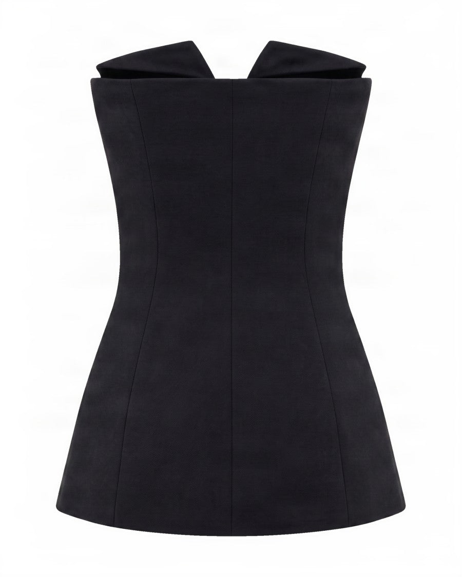 P.A.R.O.S.H. Double-Breasted Sleeveless Virgin Wool Top