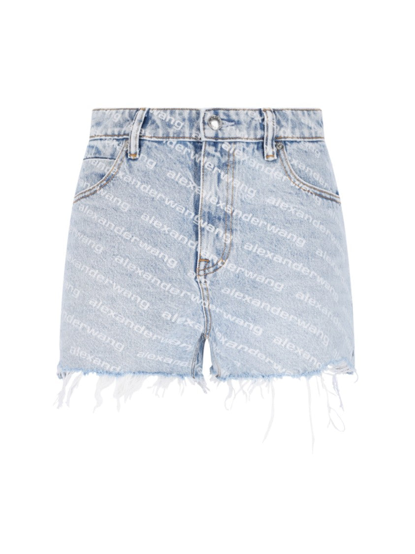 Alexander Wang Denim Shorts – Light Blue