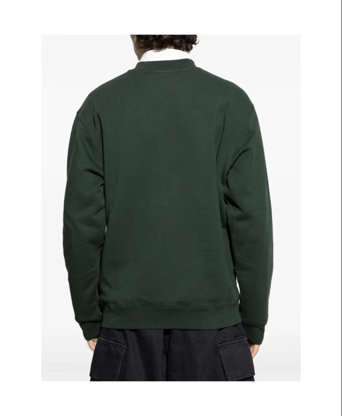 Jacquemus Gros-Grain Textured Long-Sleeved Sweatshirt