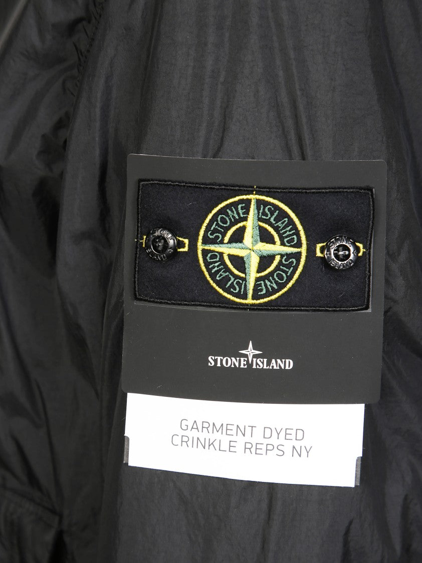 Stone Island Lightweight Crinkled Texture Jacket With Hood