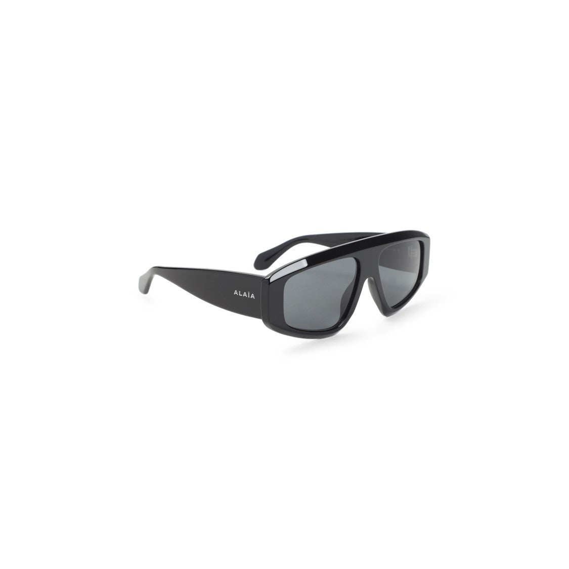 Alaïa Oversized Black Acetate Sunglasses With Angular Design