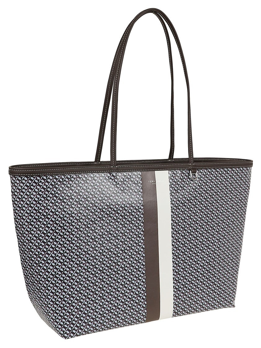 Tory Burch Racer Tote Bag With Water-Resistant Coated Canvas
