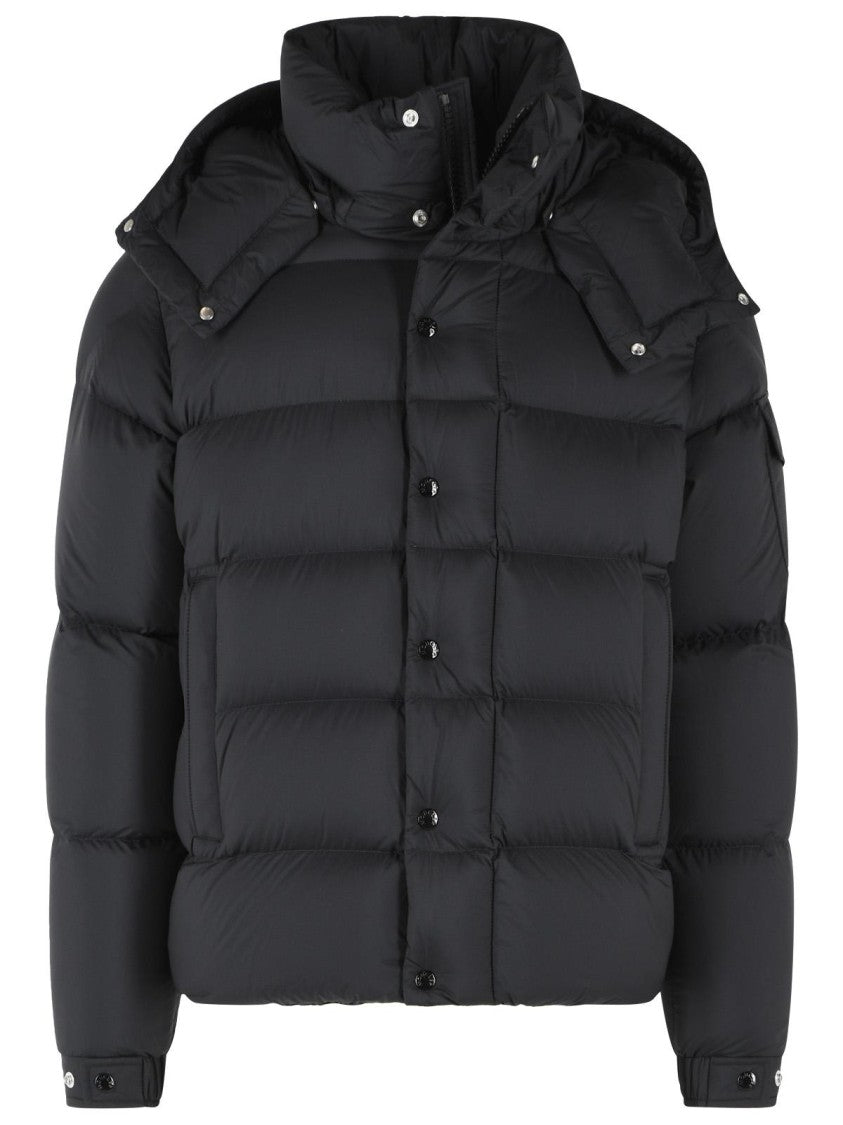 Moncler Padded Down Jacket With Adjustable Hood And Iconic Logo
