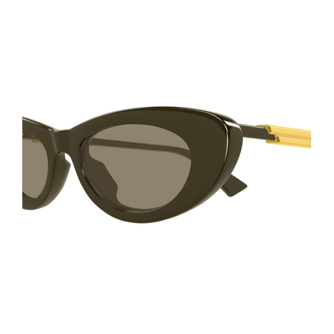Bottega Veneta Green Linea Ribbon Recycled Acetate Oval Sunglasses