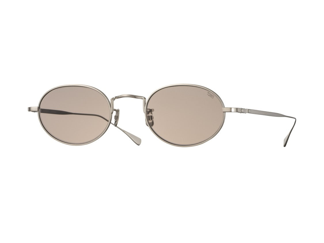 Eyevan Silver 197 Sun Thin Metal Round Sunglasses
