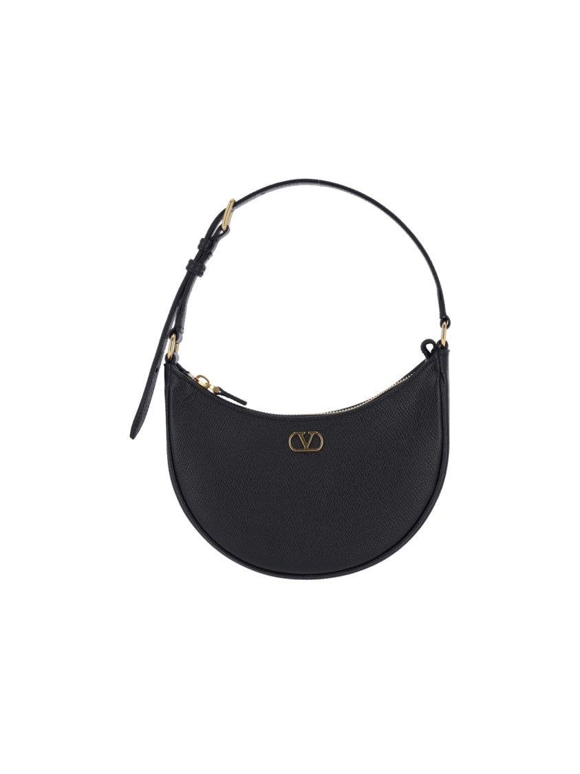 Valentino Garavani "Vlogo Signature" Mini Hobo Bag Black
