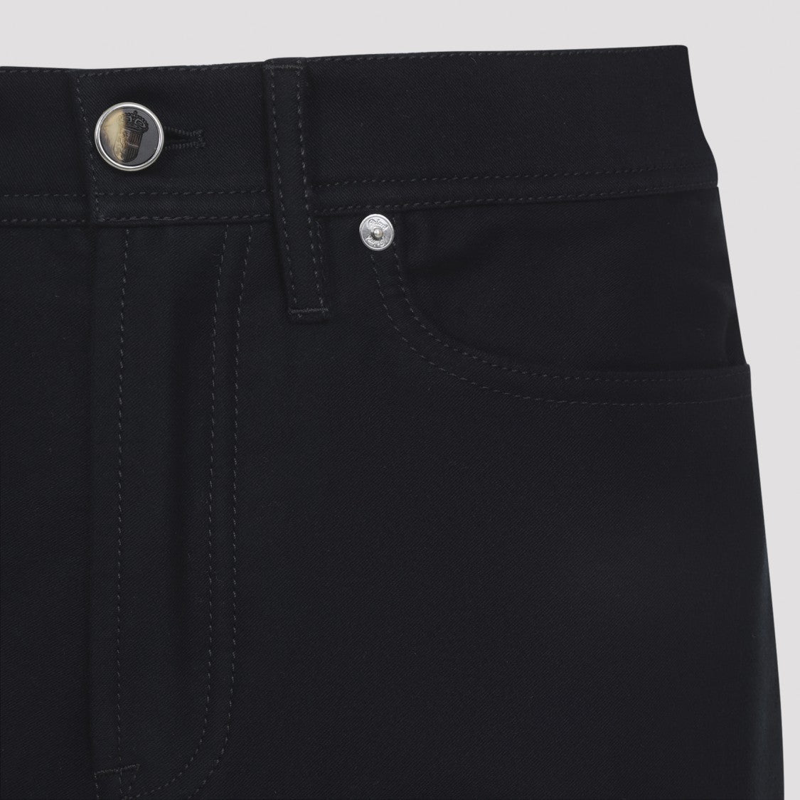 Brioni 5-Pocket Blue Cotton Pants