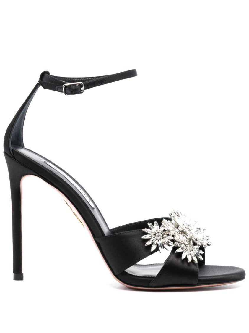 Aquazzura Crystal-Embellished High Stiletto Sandals