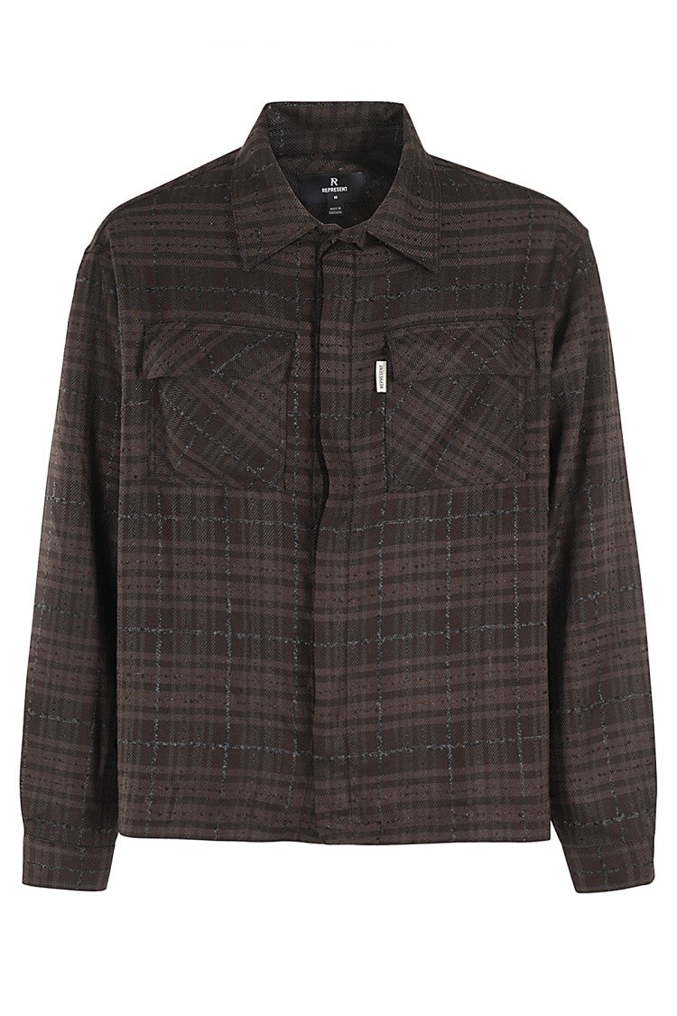 Represent Brown Flannel Shirt