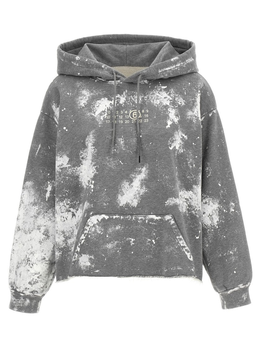 Mm6 By Maison Margiela 'Numeric Signature Mm6' Mélange Hoodie