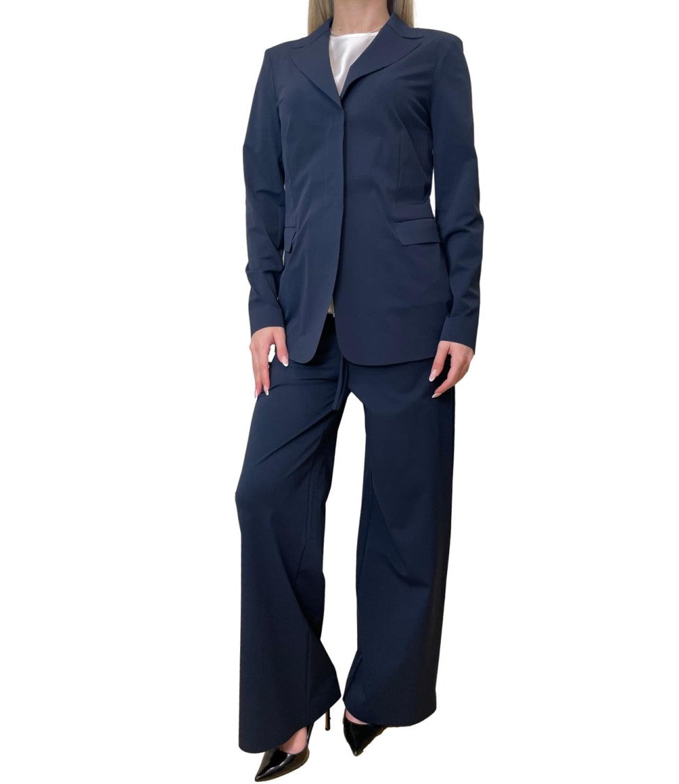 Max Mara Blue Mmlpalo Polyamide Casual Jacket