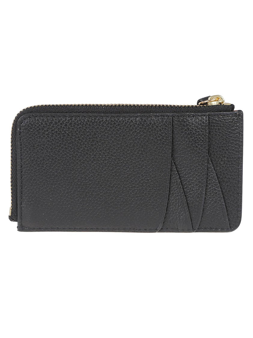 Tory Burch Textured Leather Wallet With Zip Closure