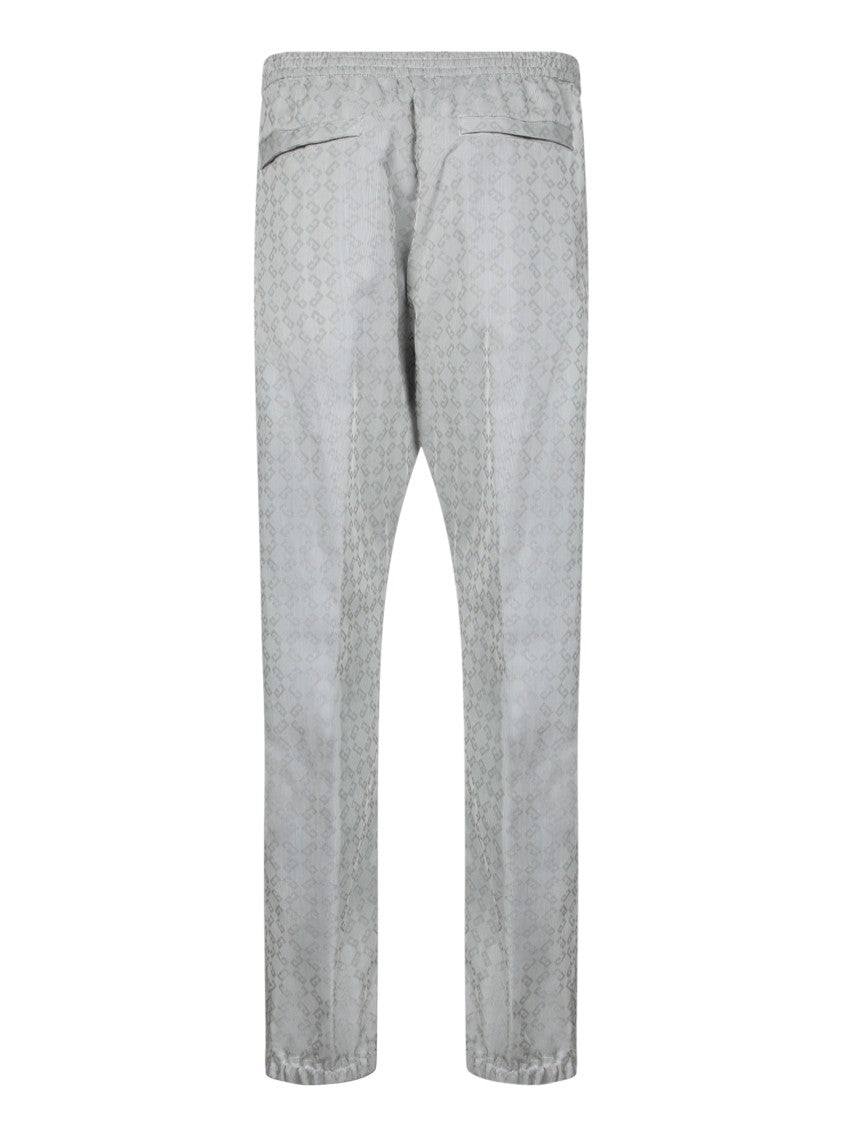 Givenchy Grey Track Pants With Iconic Monogram Pattern