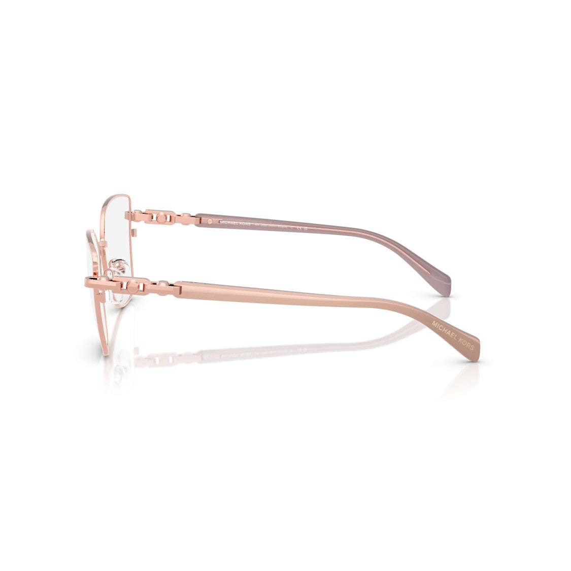 Michael Kors 0Mk3090 Slightly Oversized Geometric Eyeglasses With Adjustable Nose Pads