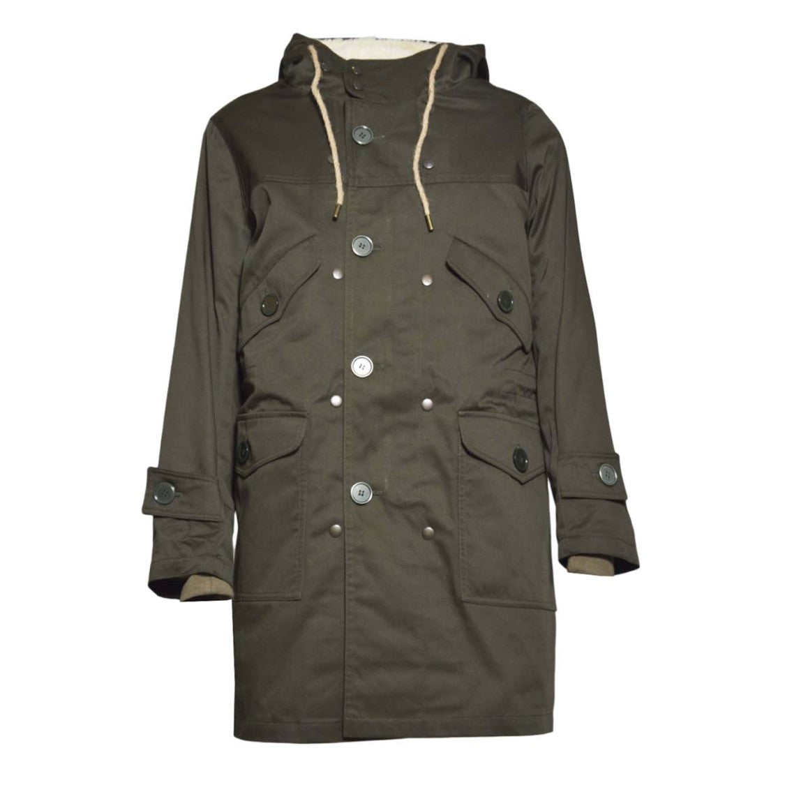 Equipe 70 Structured Green Coat With Classic Silhouette