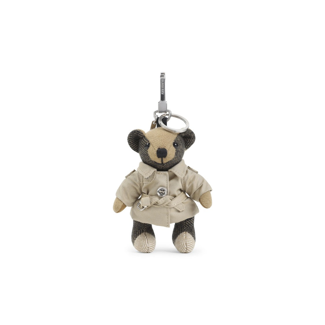 Burberry Trench Coat Teddy Bear Keychain In Cashmere