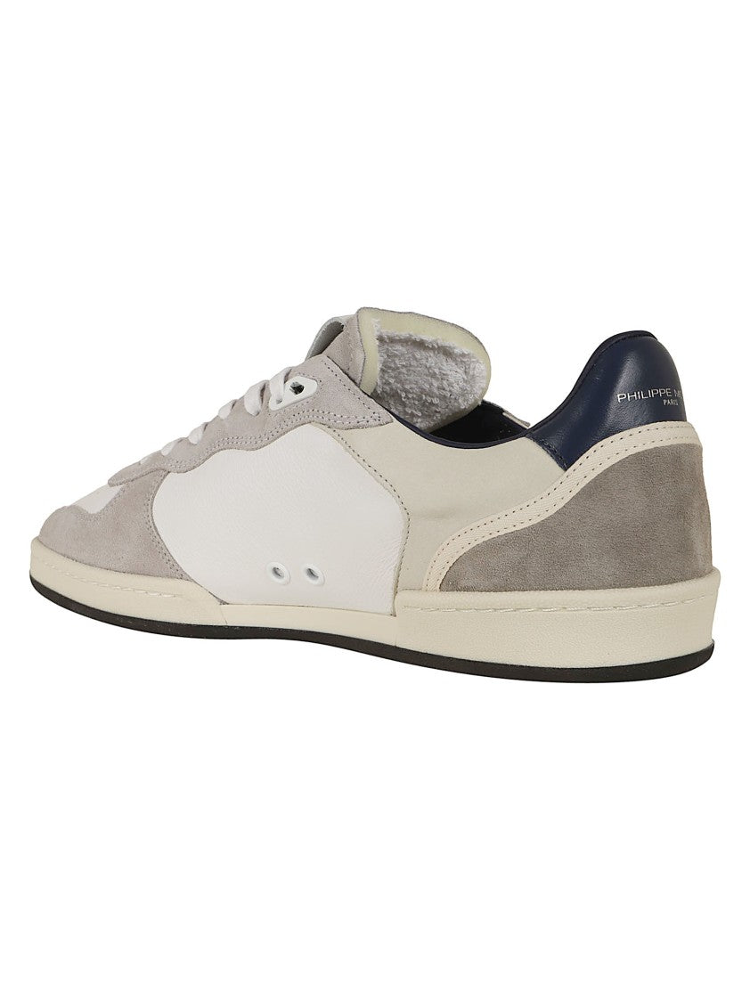 Philippe Model Vintage Basketball-Inspired Philippe Model Low-Top Sneakers