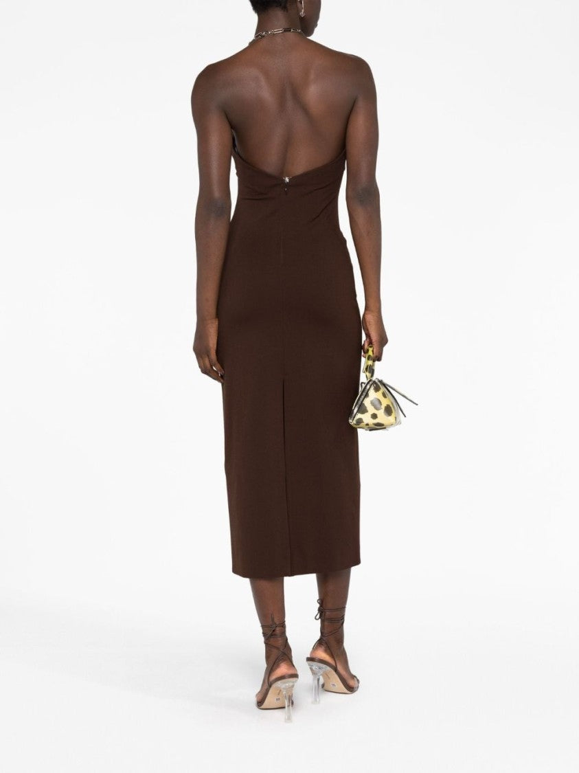 The Attico Halterneck Midi Dress