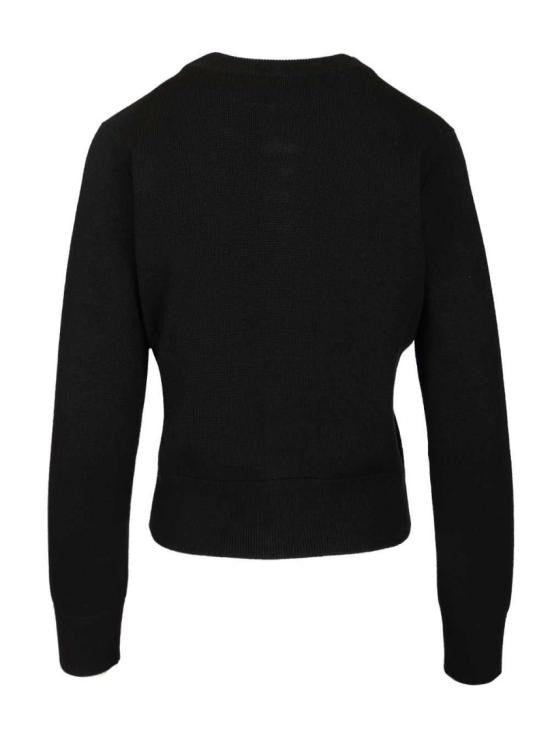 Ami Cropped Wool Cardigan With Button-Down Front