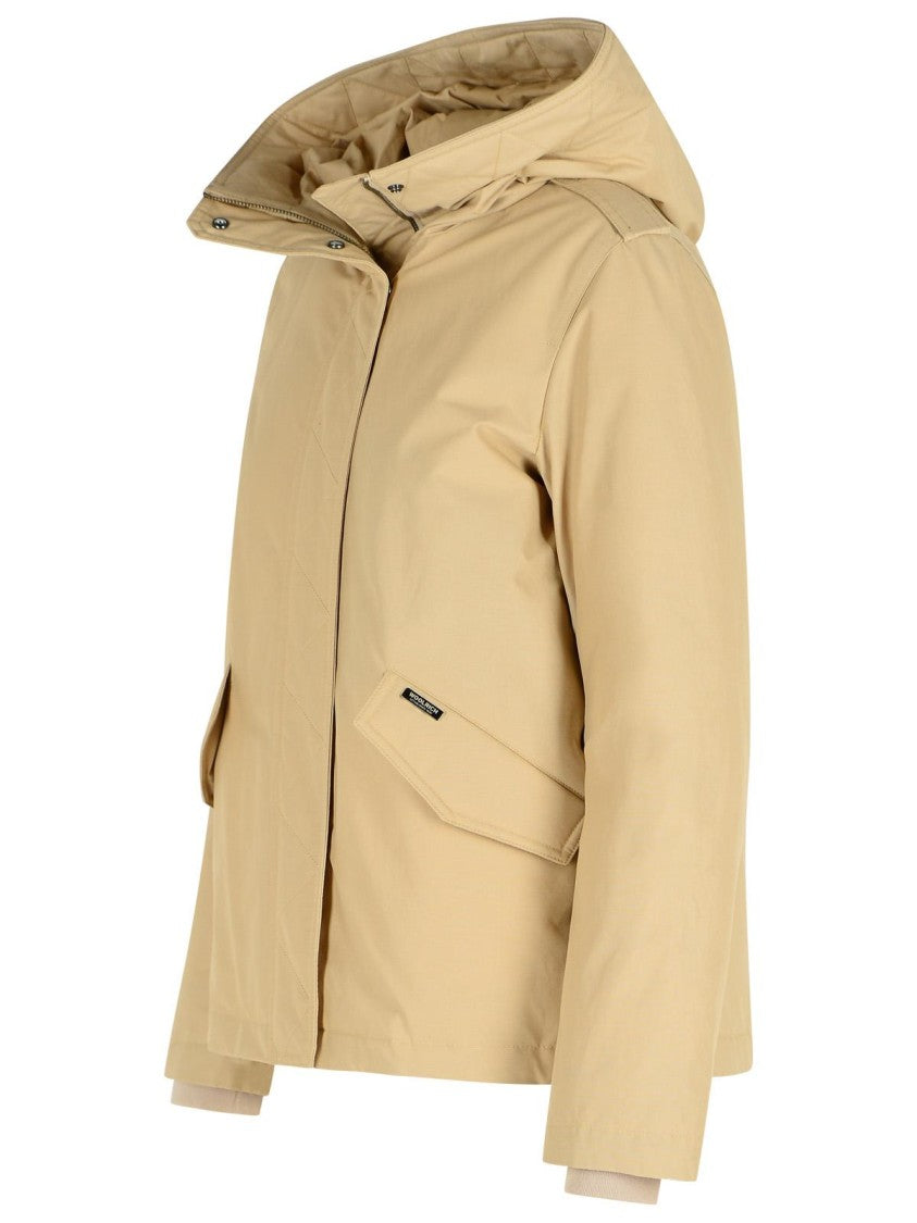 Woolrich John Rich & Bros 'Military' Beige Cotton Blend Jacket
