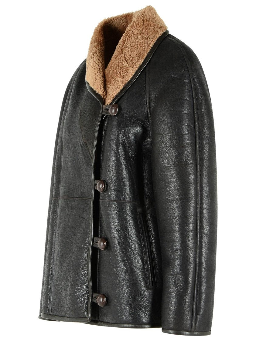 Isabel Marant 'Camber' Black Pele Sheepskin