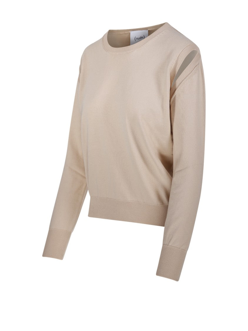 Nude Relaxed Fit Crew Neck Sweater